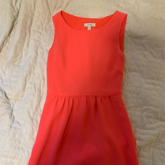 J crew 00 Camille dress in coral - Picture 1 of 2